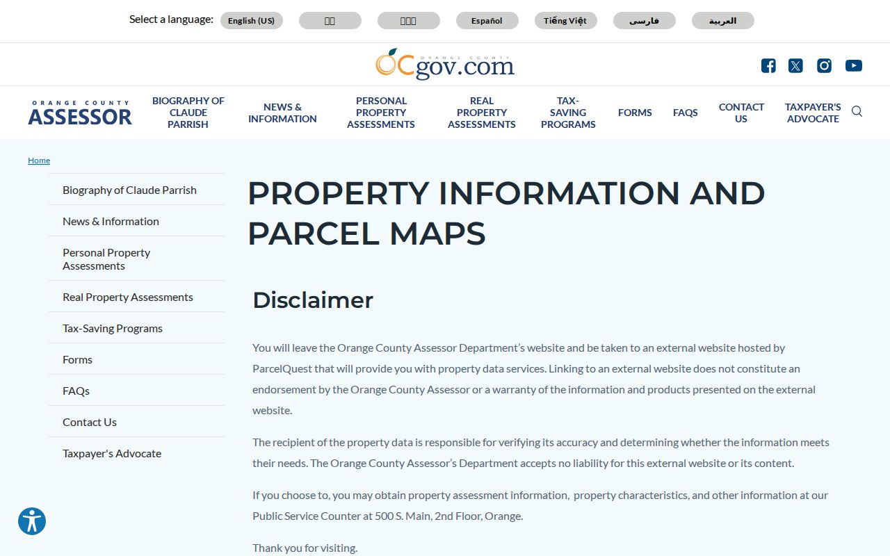 Newport Beach people search through Orange County assessor property records