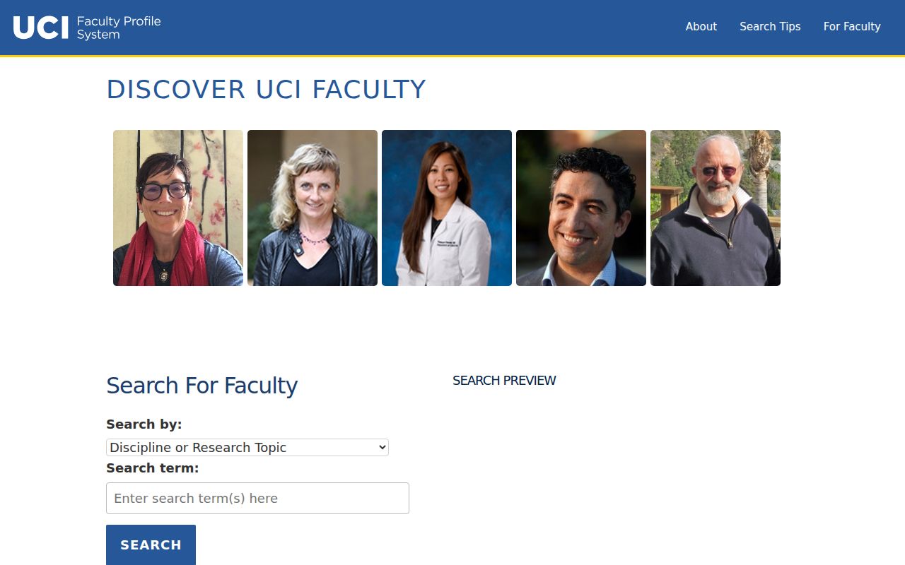 UCI faculty profiles among Newport Beach people directories